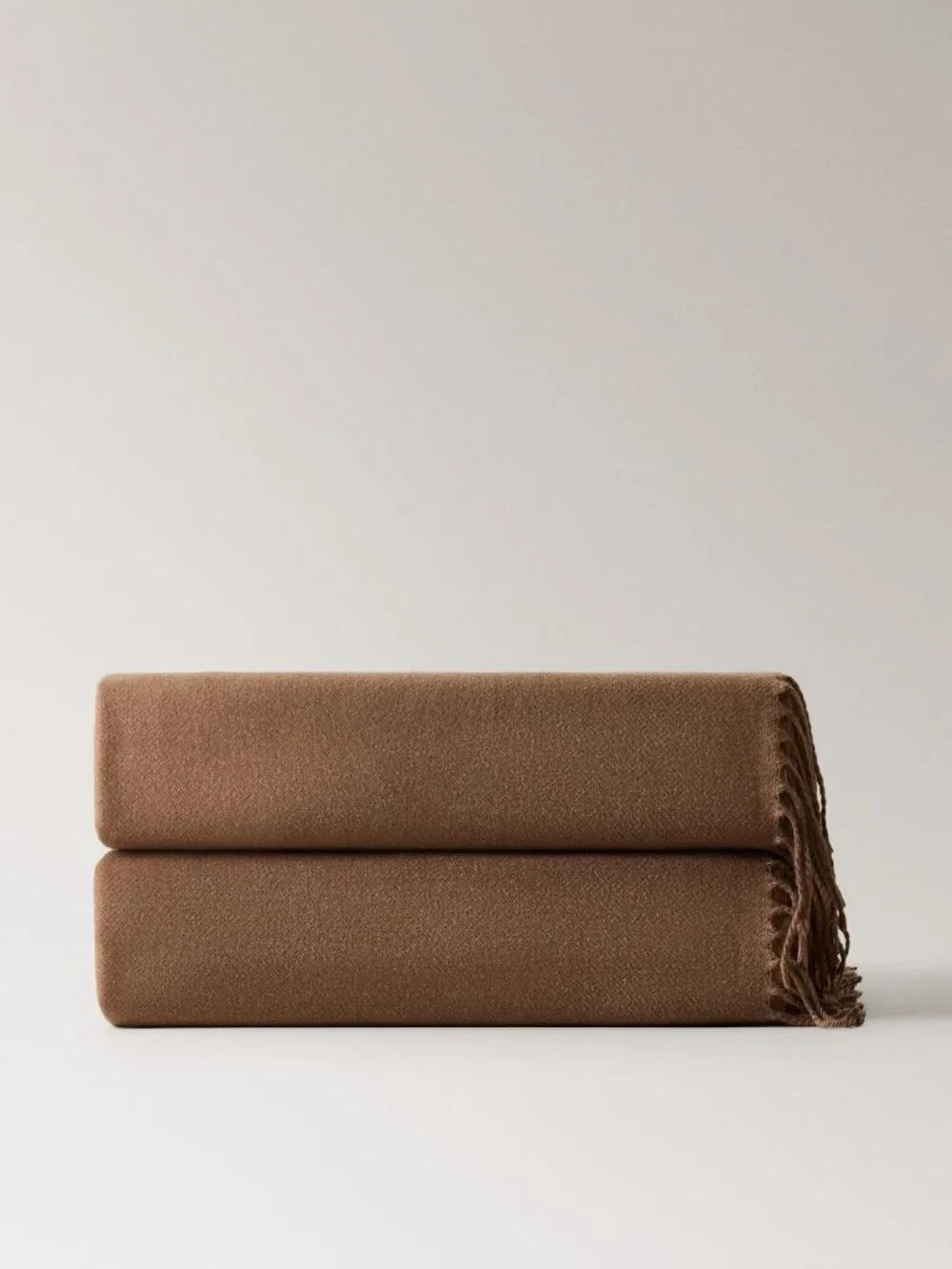Soft blanket with fringe detail